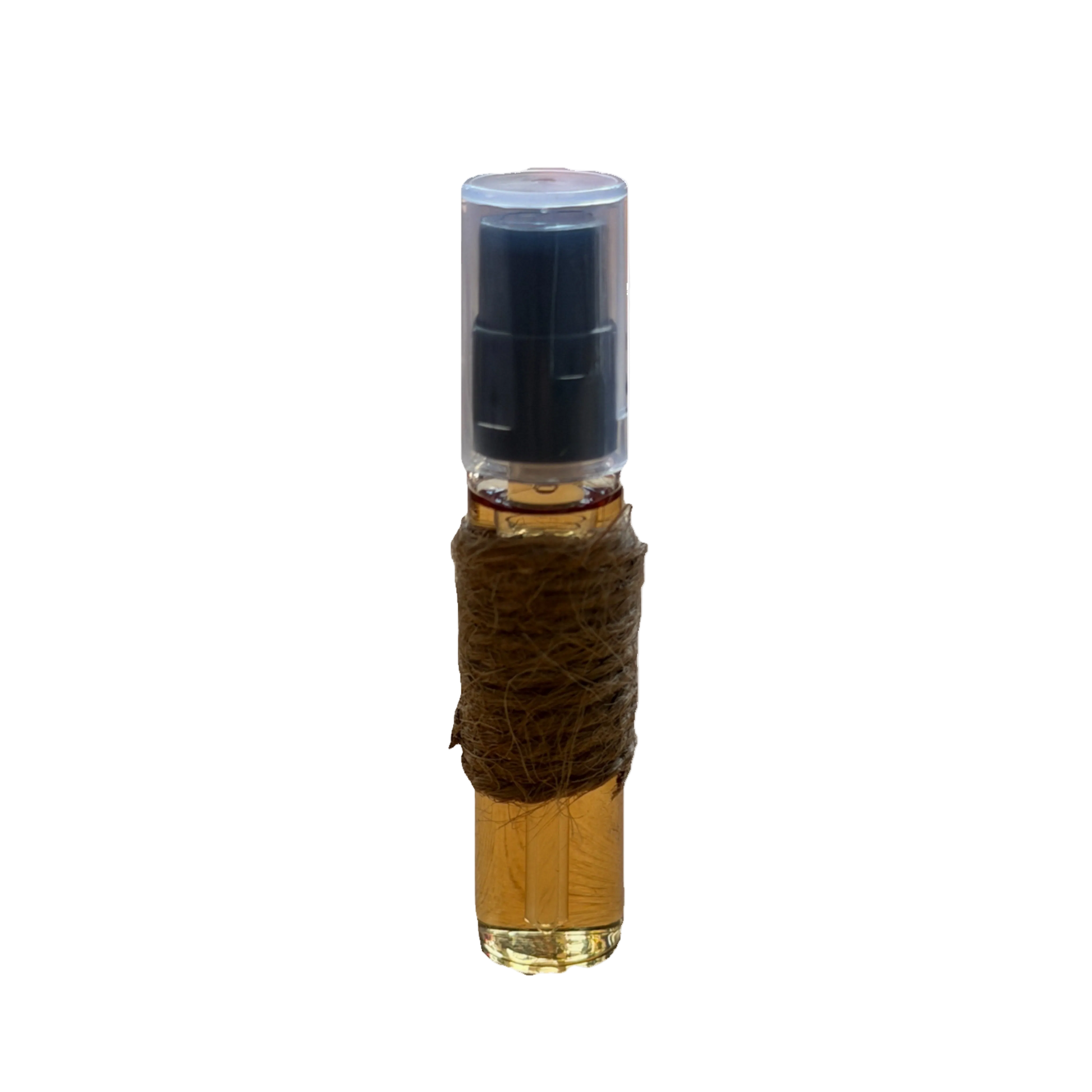 Old book fragrance bottle — antique library perfume that smells like leather-bound books, yellowed pages, and aged wood, by Fitzroy Studios.